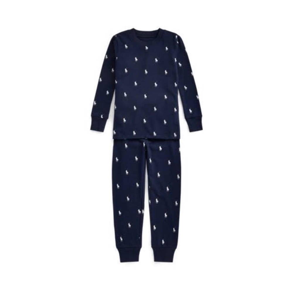 NWT Ralph Lauren Boy's Polo Pony Stretch Jersey Sleep Set 3T